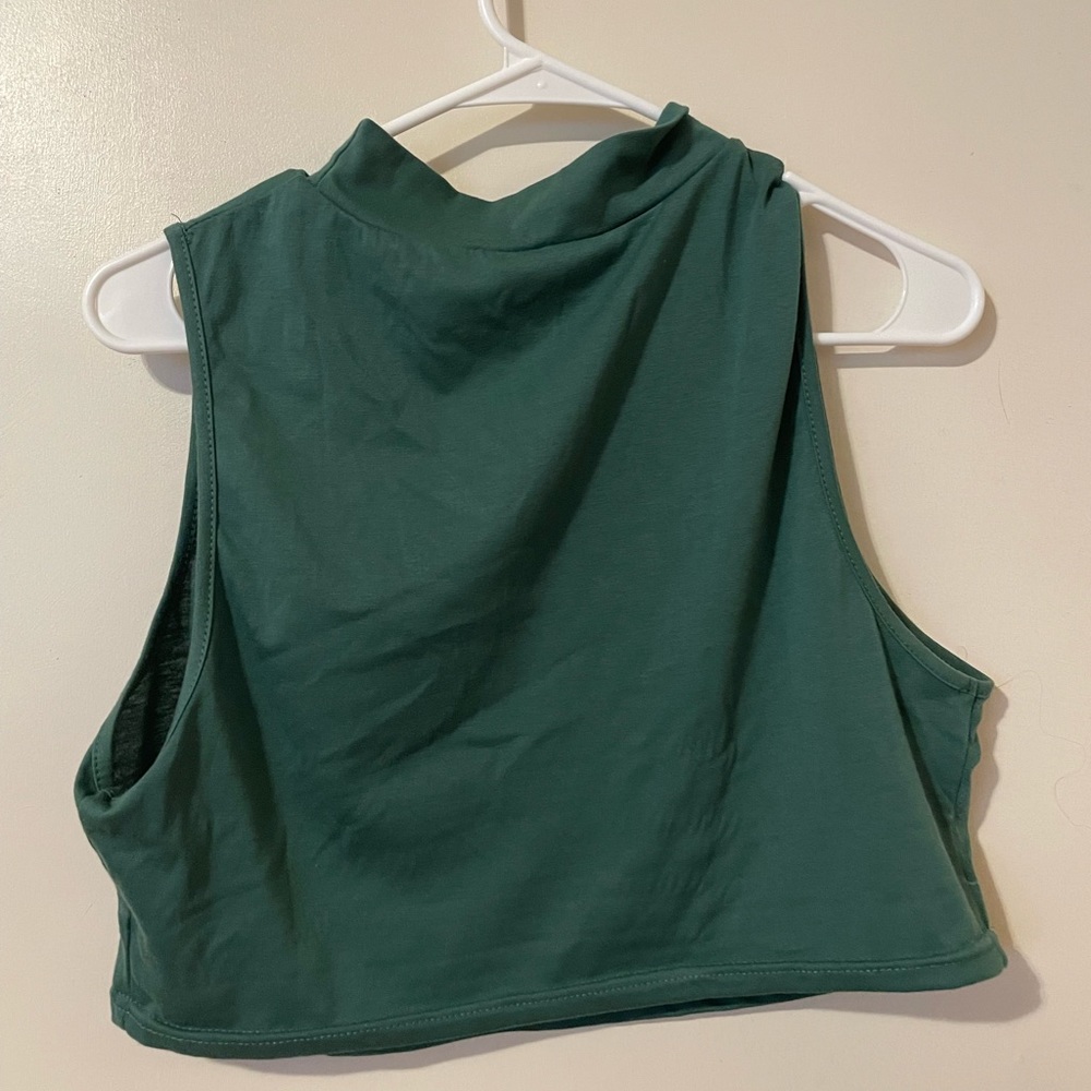 Green Crop Top